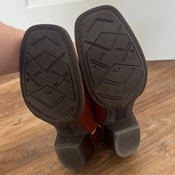 Ariat Teal + Brown Western Cowboy Boots - Picture 3 of 3